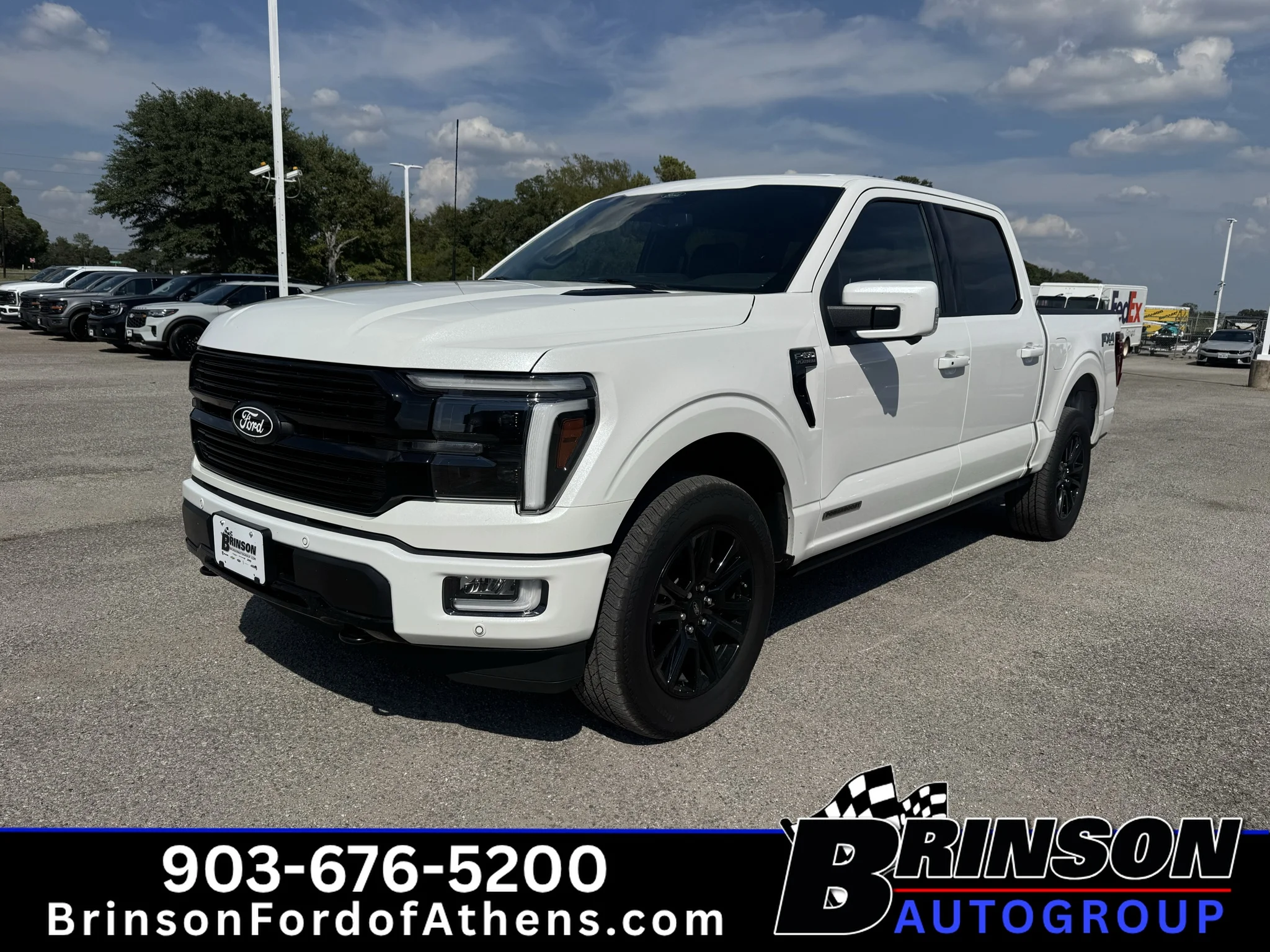 Certified Used 2025 Star White Metallic Tri-Coat Ford Platinum image 1