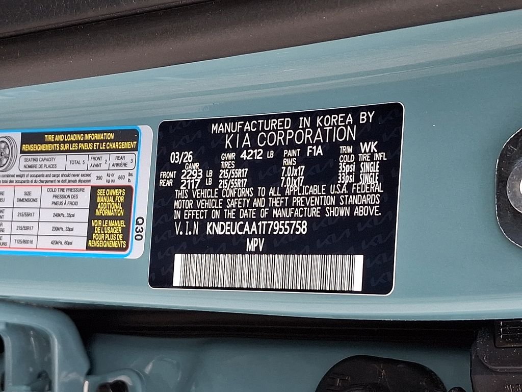 New 2026 Pluton Blue / Black Roof Kia S image 10