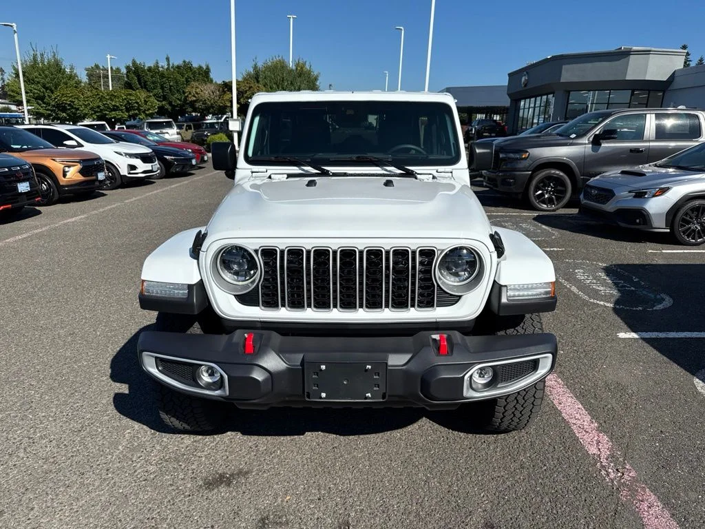Used 2024 Bright White Clearcoat Jeep Sahara image 2