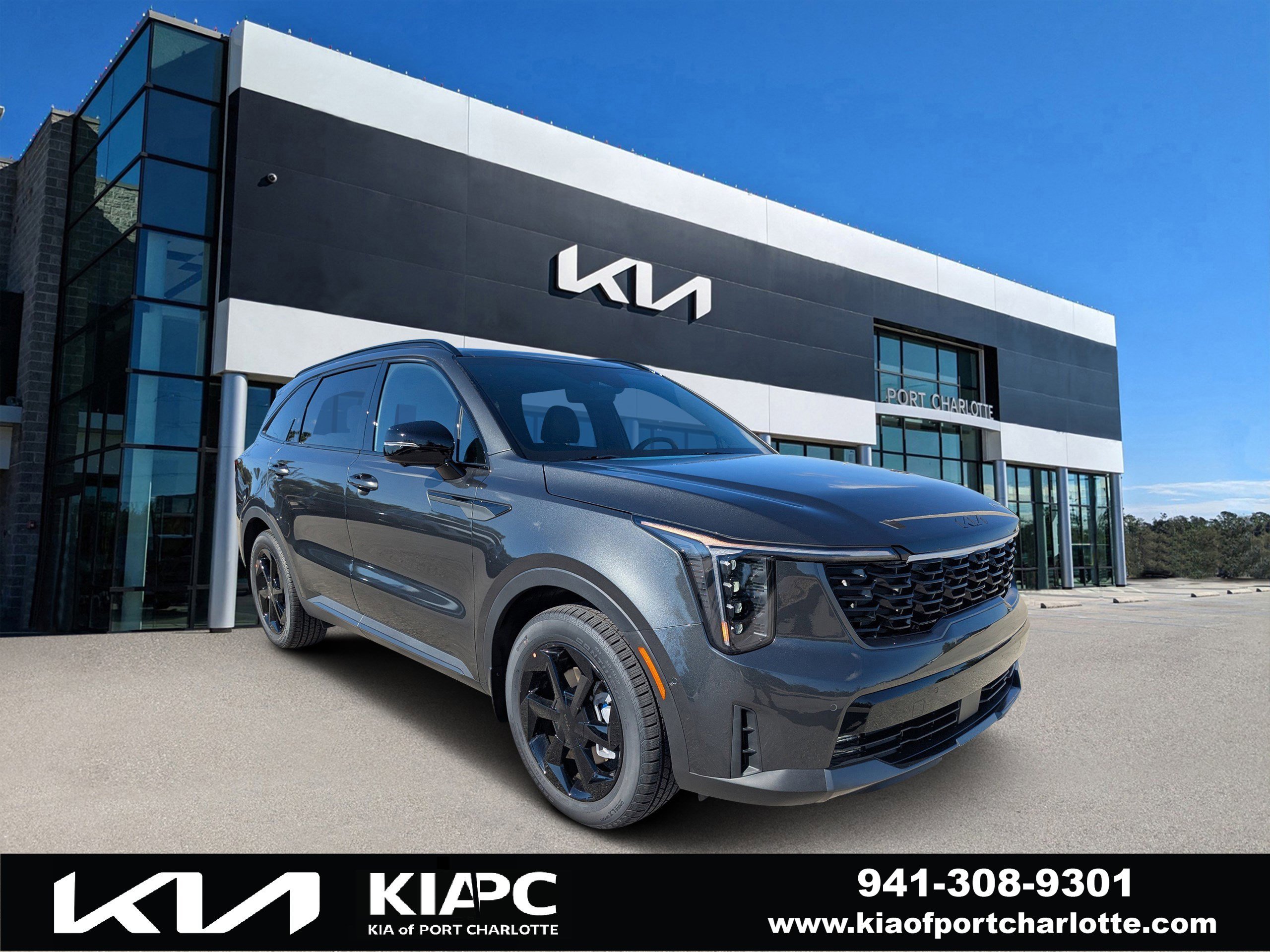 New 2026 Interstellar Gray Kia X-Line SX Prestige AWD image 1