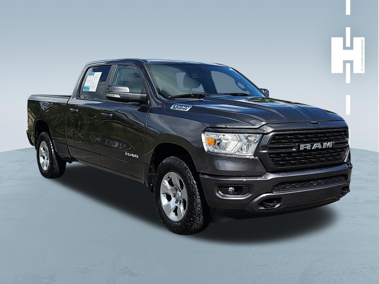 Used 2022 Granite Crystal Metallic Clearcoat Ram Big Horn image 1