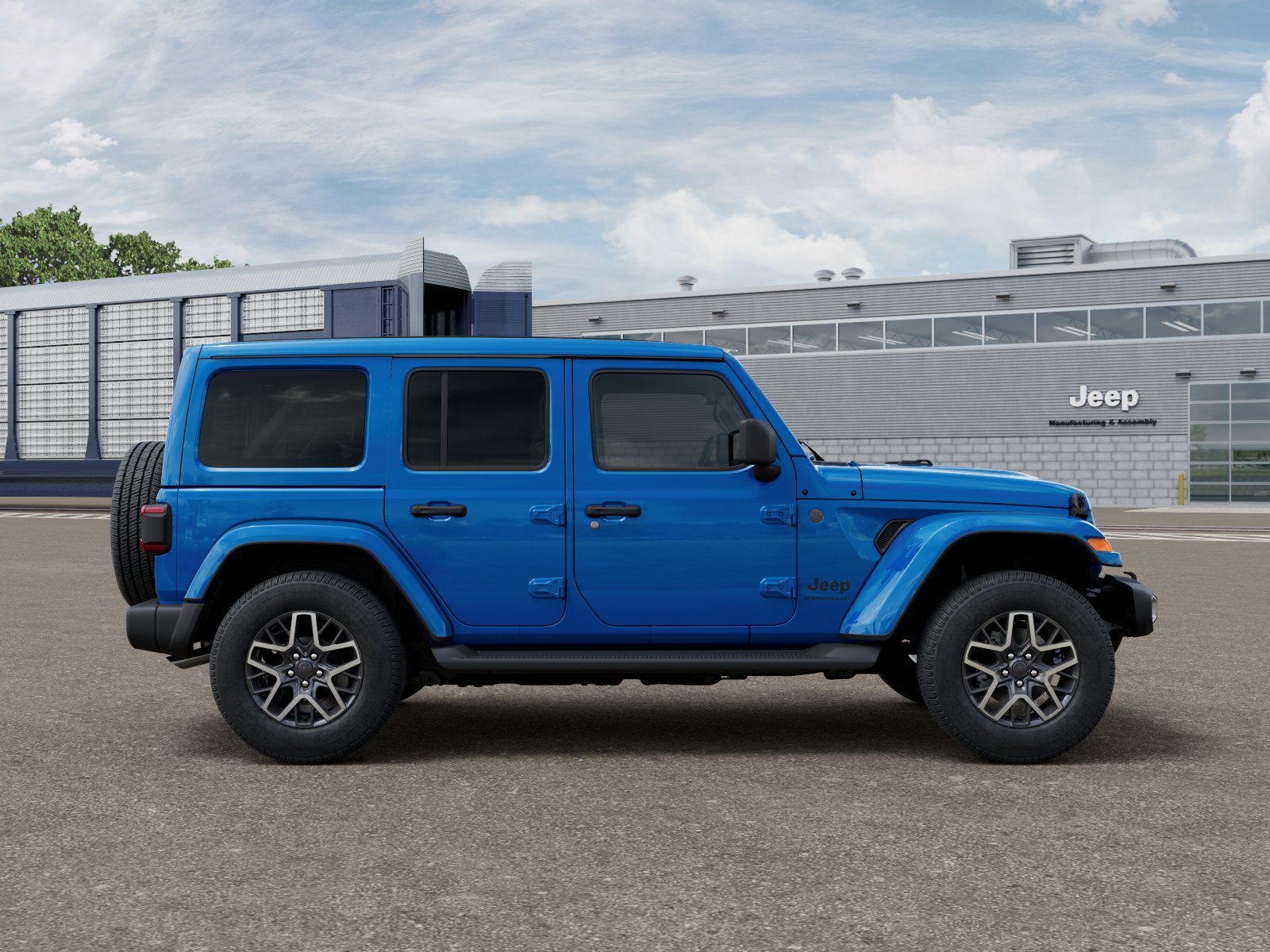 New 2026 Hydro Blue Pearl-Coat Exterior Paint Jeep Sahara image 12