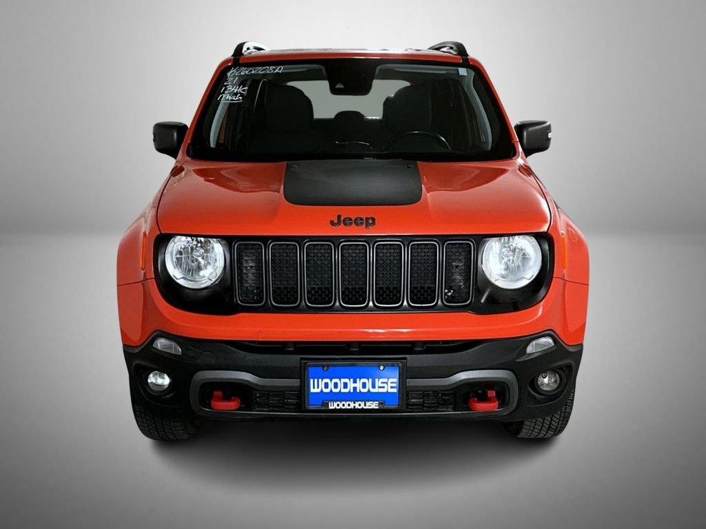 Used 2021 Orange Jeep Trailhawk image 2