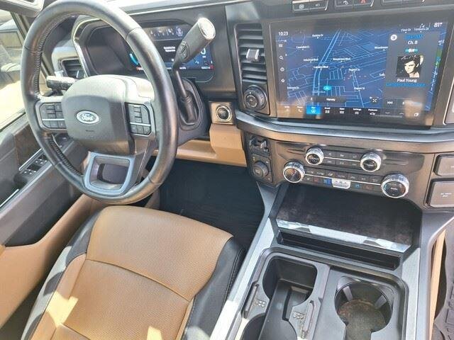 Used 2023 Star White Metallic Tri-Coat Ford LARIAT image 35