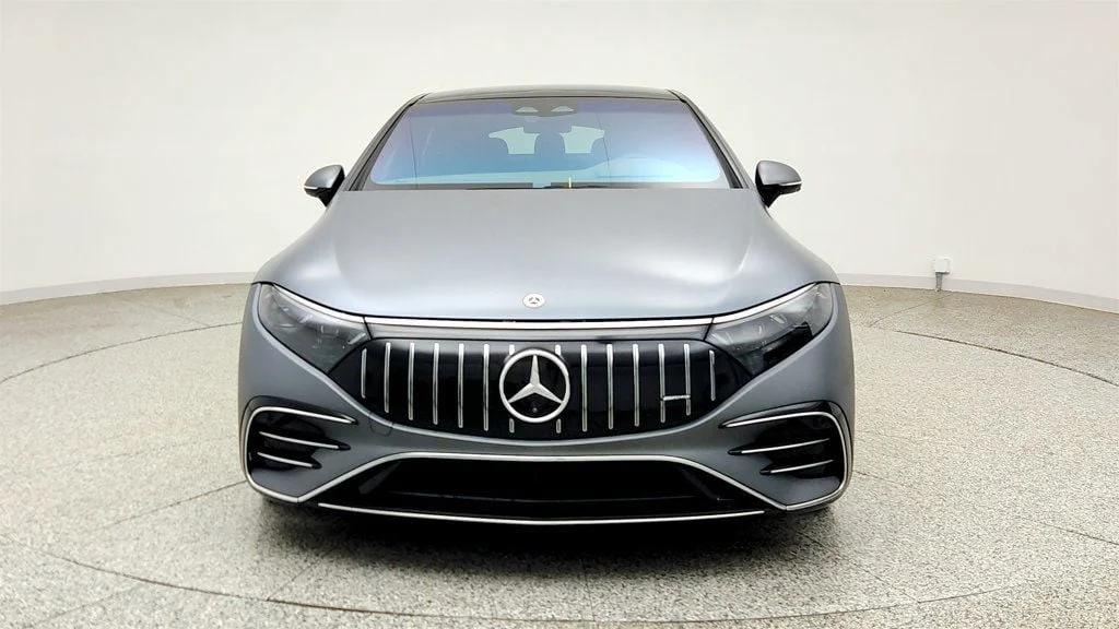 Used 2023 MANUFAKTUR Selenite Gray Magno Mercedes-Benz EQS 450+ Sedan, Pinnacle w/ Executive Rear Seat Package Plus image 2
