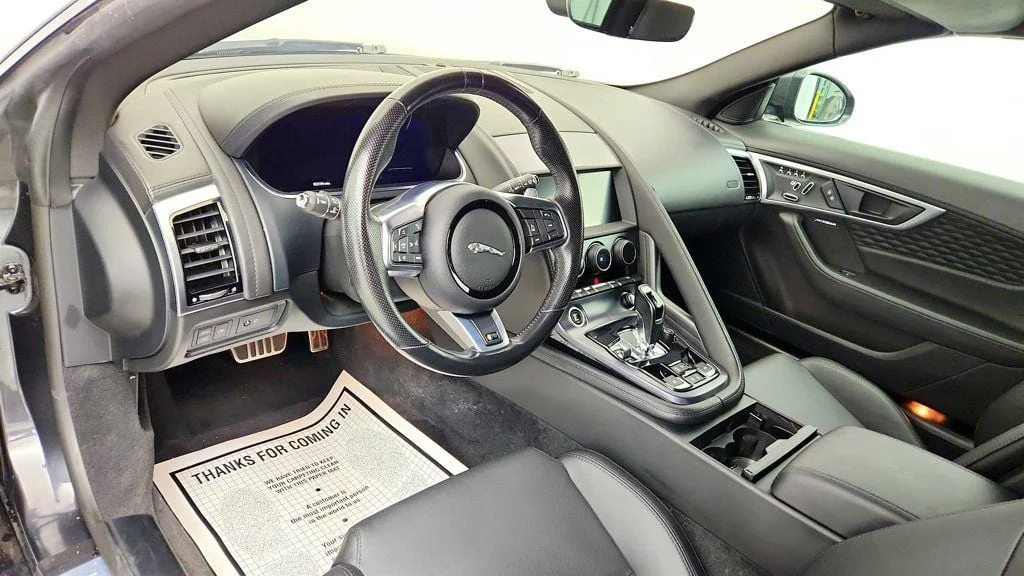 Used 2023 Carpathian Grey Premium Metallic Jaguar R Convertible AWD w/ Extended Leather & Black Calipers image 12
