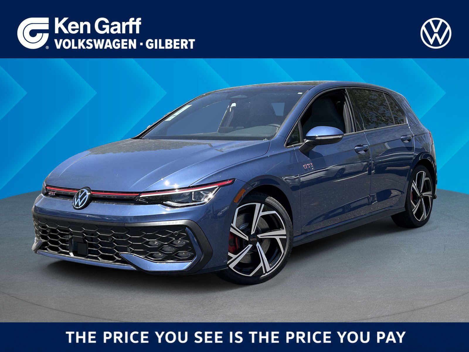 New 2026 Slate Blue Metallic Volkswagen SE image 1