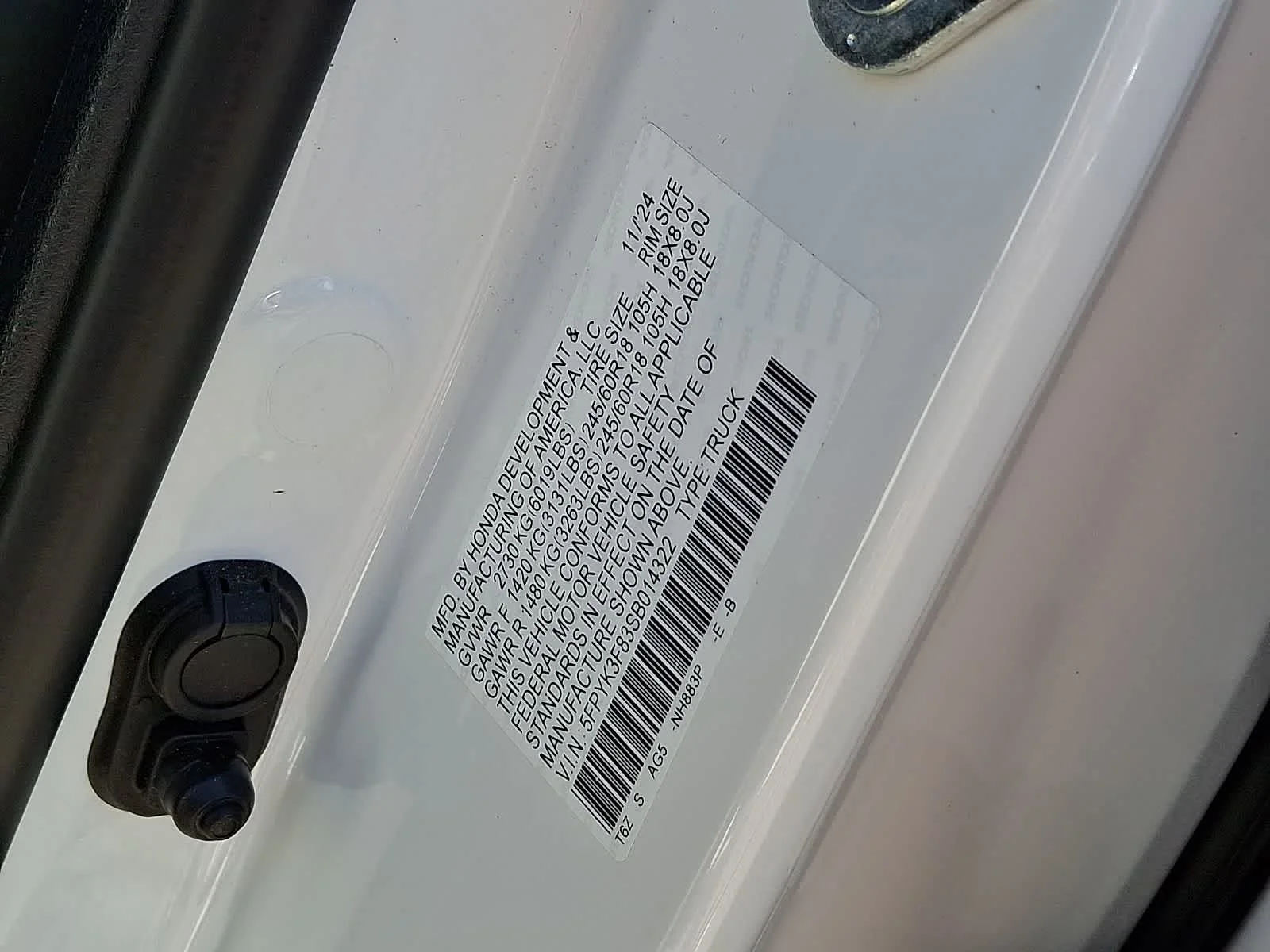 Used 2025 Platinum White Pearl Honda Black Edition image 29