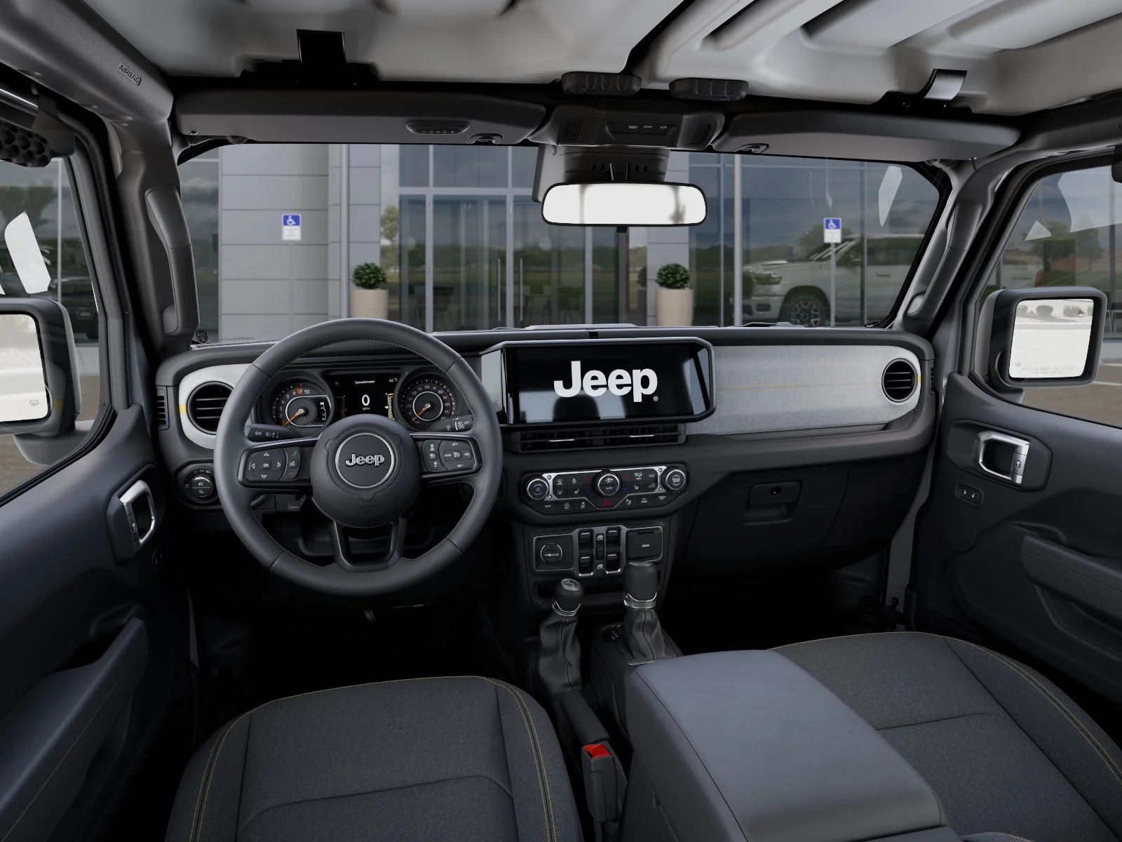 New 2026 Bright White Clear-Coat Exterior Paint Jeep Sport S image 40