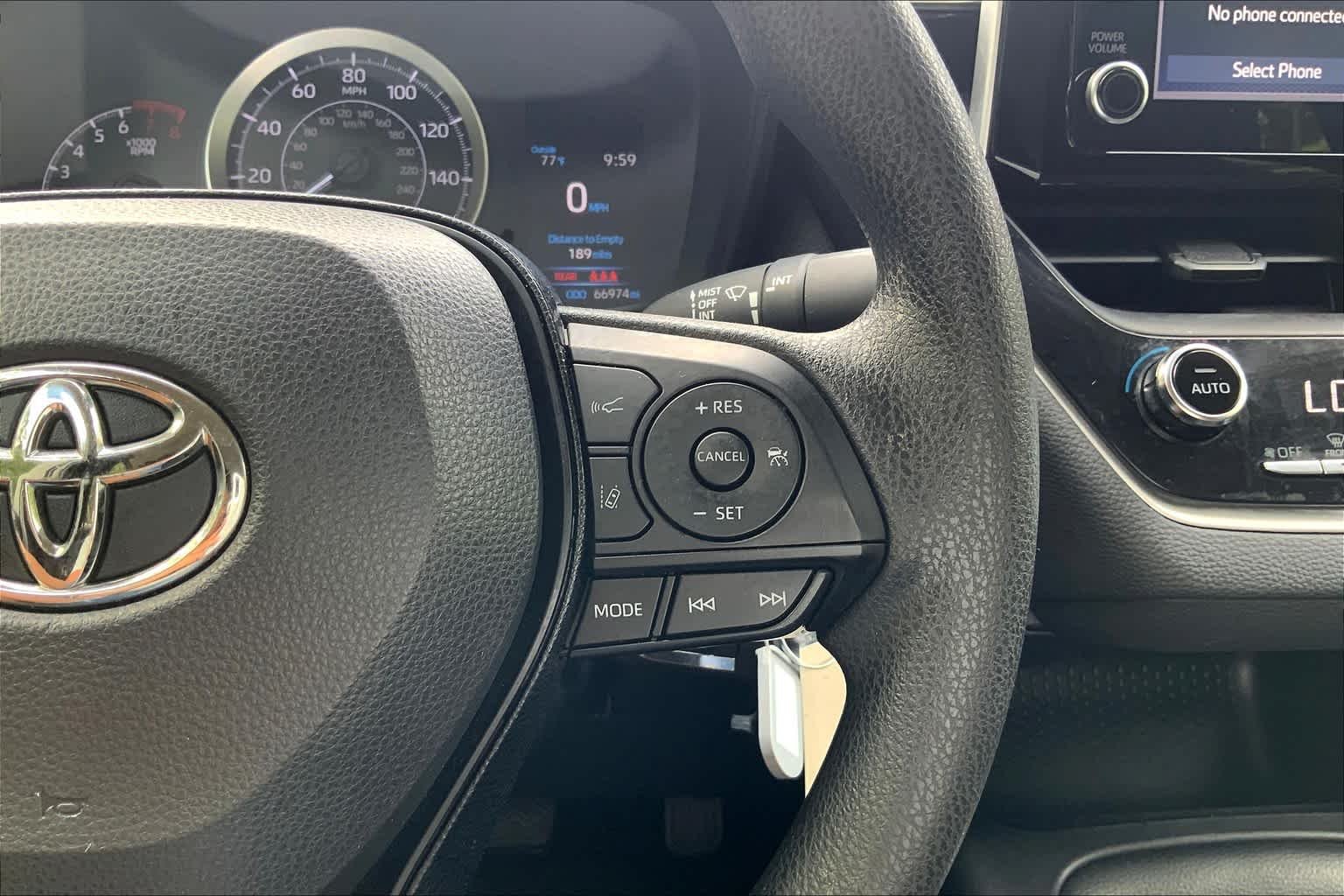 Used 2020 Classic Silver Metallic Toyota LE image 23