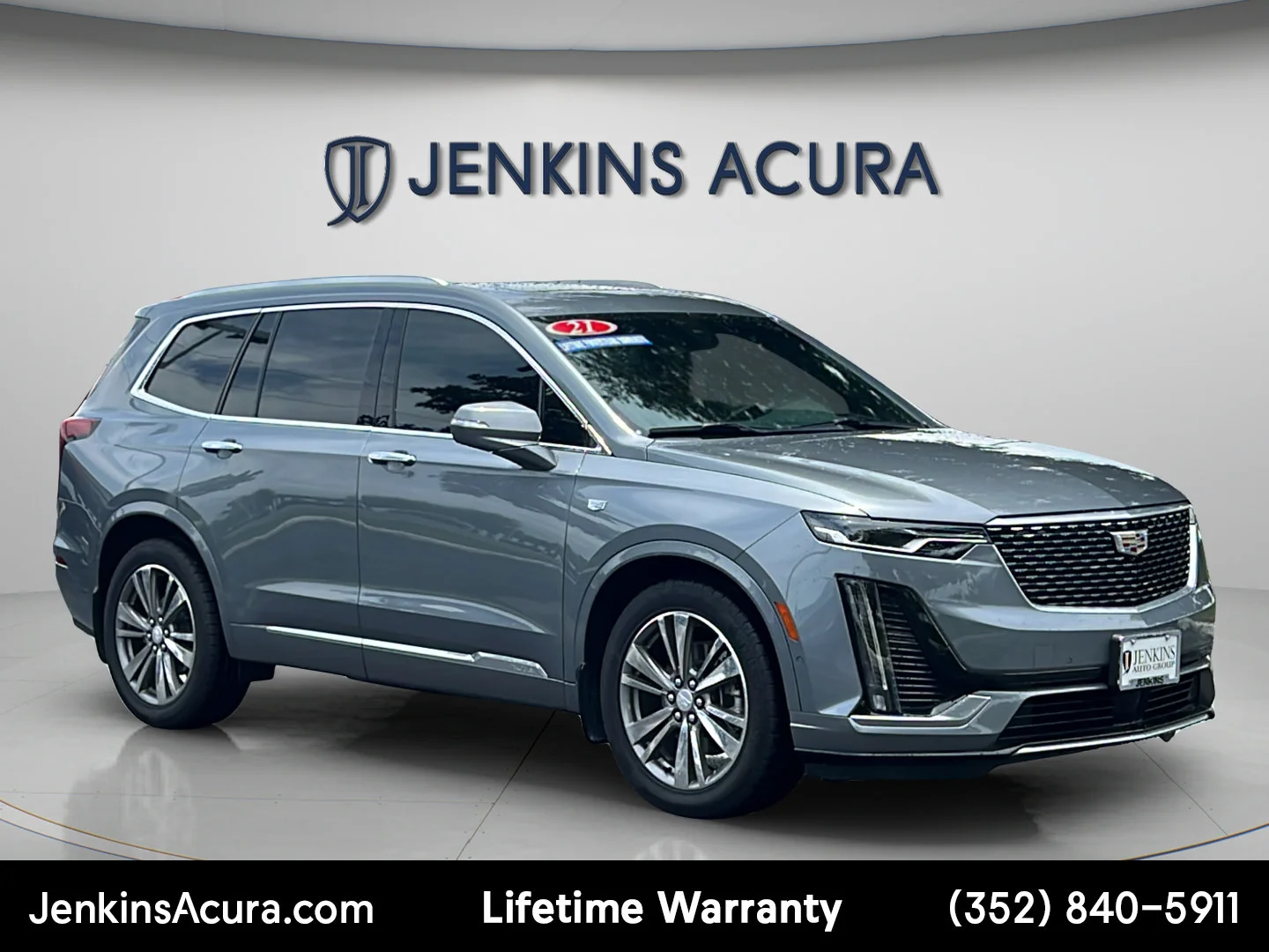 Used 2021 Satin Steel Metallic Cadillac Premium Luxury image 1