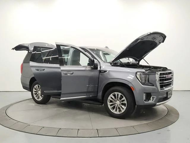 Used 2021 SATIN STEEL METALLIC GMC SLT image 9
