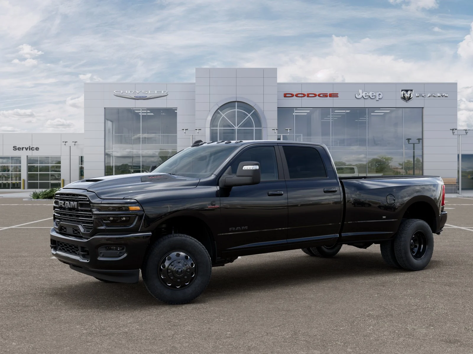 New 2026 Diamond Black Crystal Pearl-Coat Exterior Paint RAM Laramie image 29
