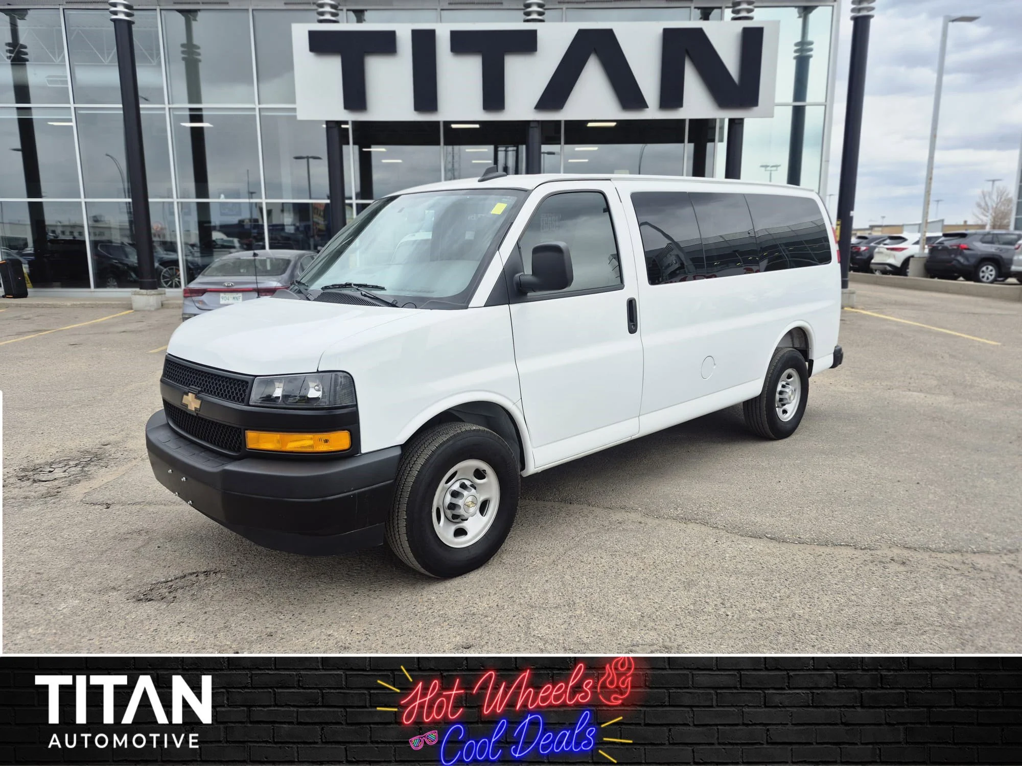Certified Used 2025 Summit White Chevrolet LS Passenger*12 Pass | 6.6L V8 | Remote Start | Rear Climate | Htd Mirrors | Rubber Lined Flooring image 1