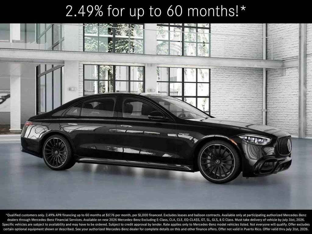New 2026 Obsidian Black Metallic Mercedes-Benz AMG® S 63 E 4MATIC Sedan image 55