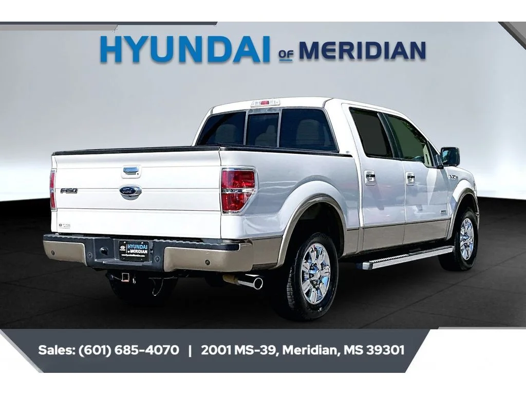 Used 2012 White Platinum Metallic Tri-Coat Ford Lariat image 11