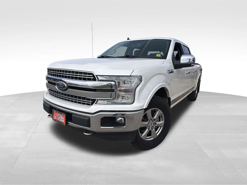 Used 2019 White Platinum Clearcoat Metallic Ford Lariat image 3