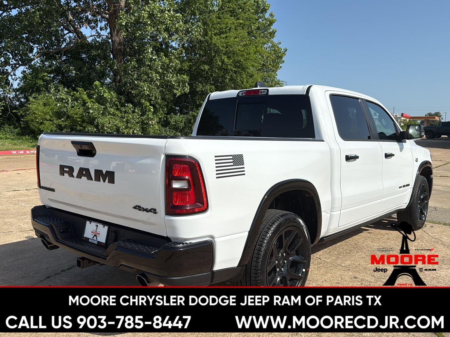 New 2026 Bright White Clear-Coat Exterior Paint RAM Laramie image 7