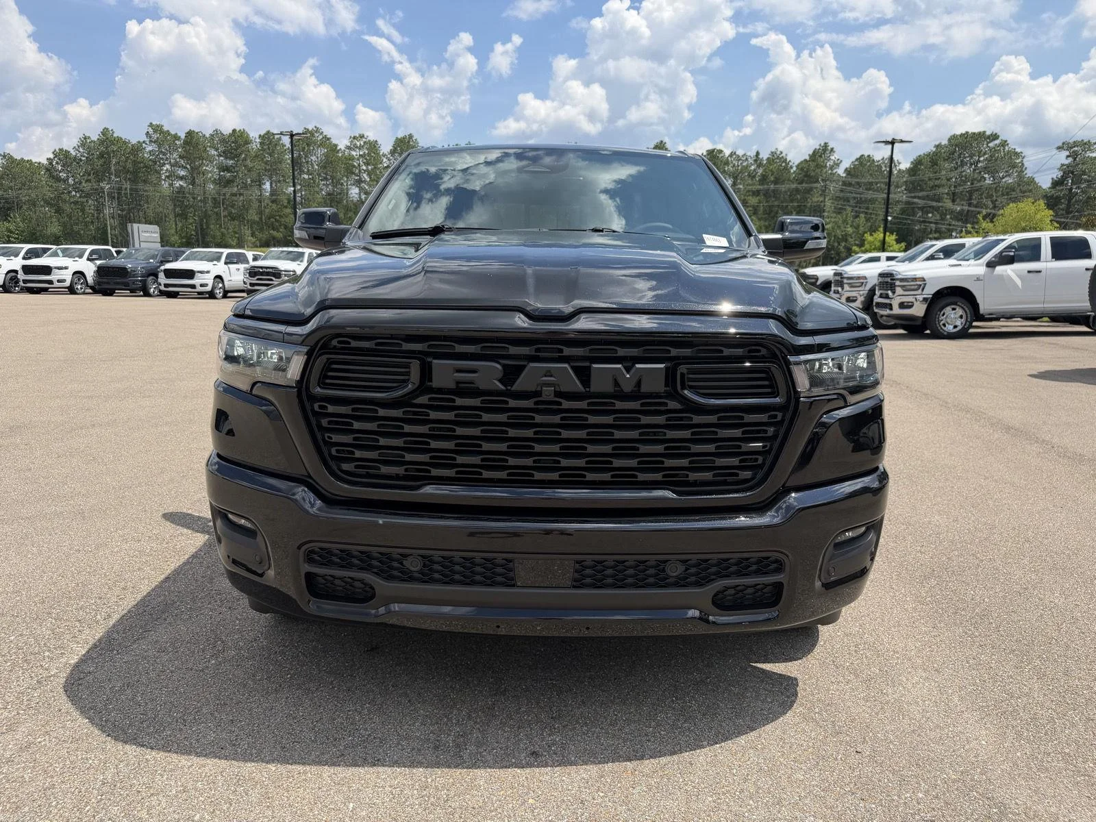 New 2026 Diamond Black Crystal Pearl-Coat Exterior Paint RAM Big Horn image 2