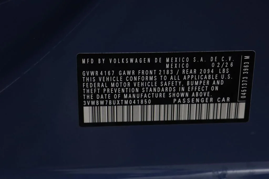 New 2026 Blue Volkswagen 1.5T Sport image 24