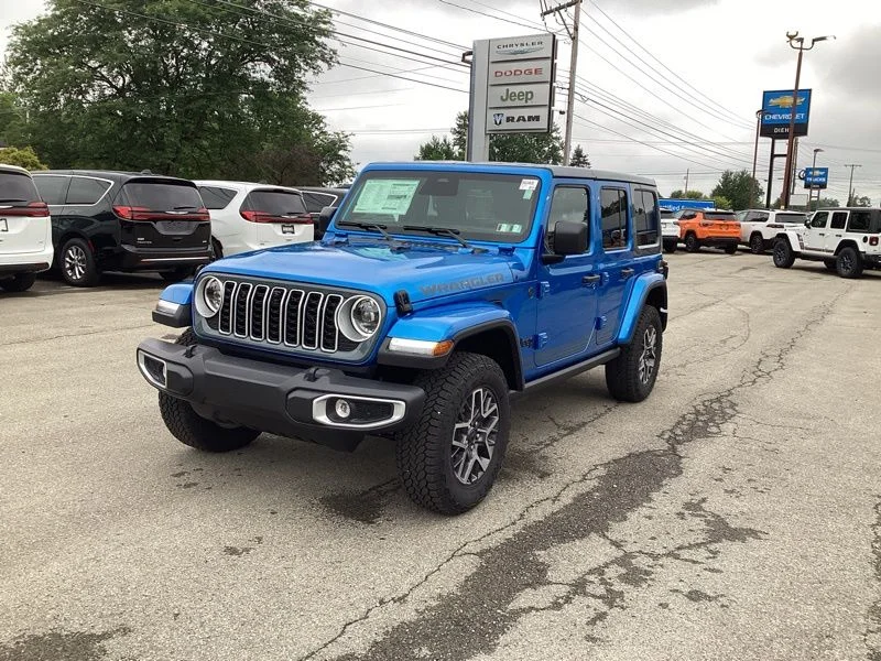 New 2026 Hydro Blue Pearl-Coat Exterior Paint Jeep Sahara image 3