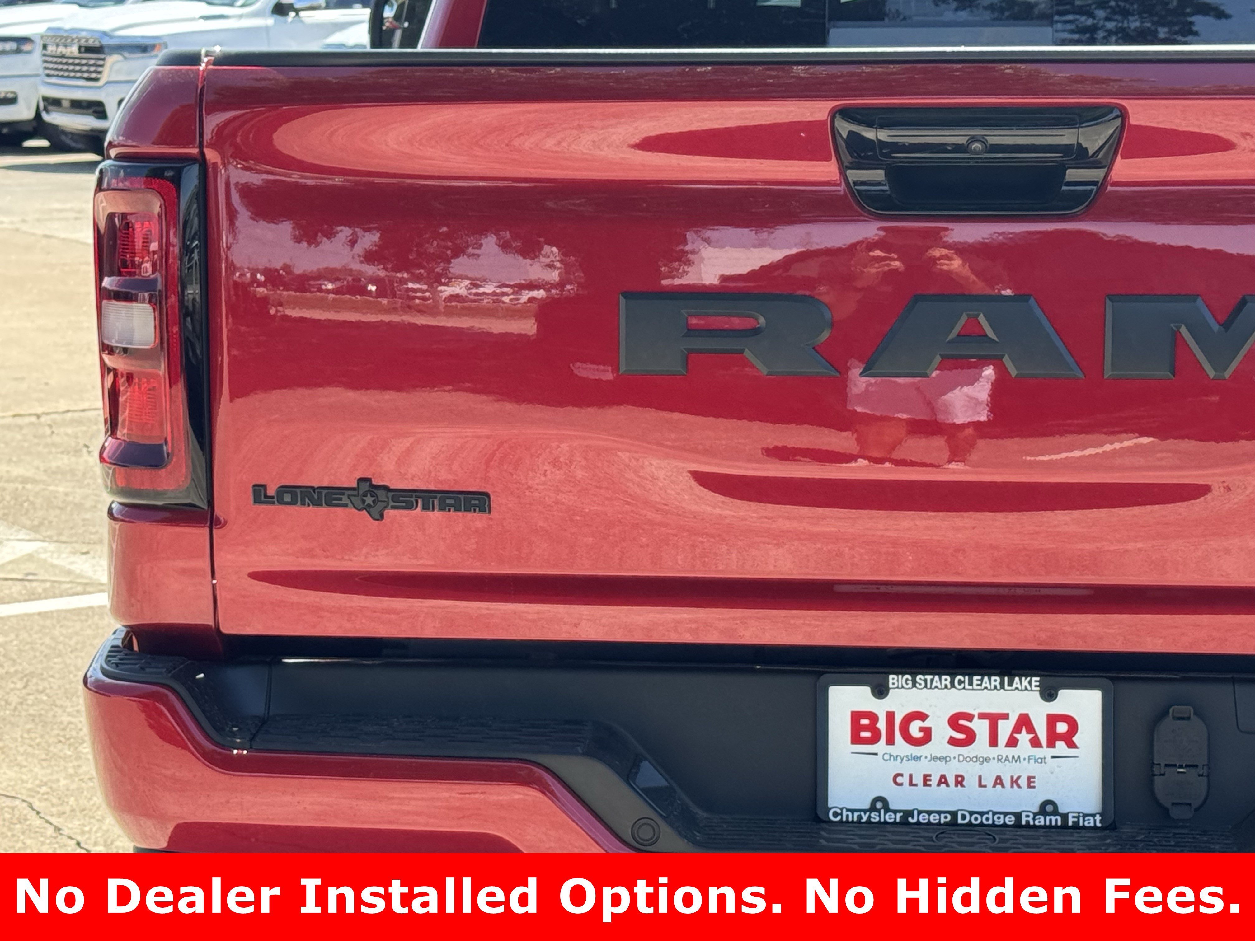 New 2026 Molten Red Pearl-Coat Exterior Paint RAM Lone Star image 10
