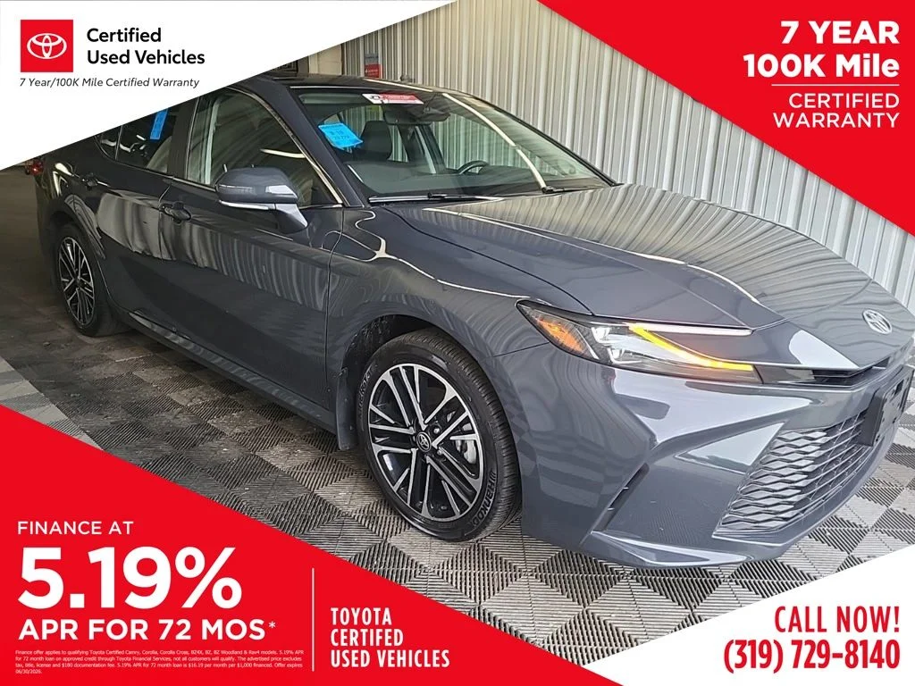 Certified Used 2025 Black Toyota XLE image 1