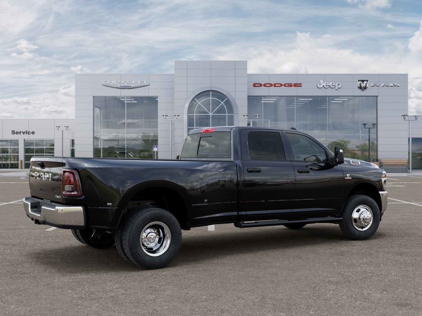 New 2026 Diamond Black Crystal Pearl-Coat Exterior Paint RAM Tradesman image 30
