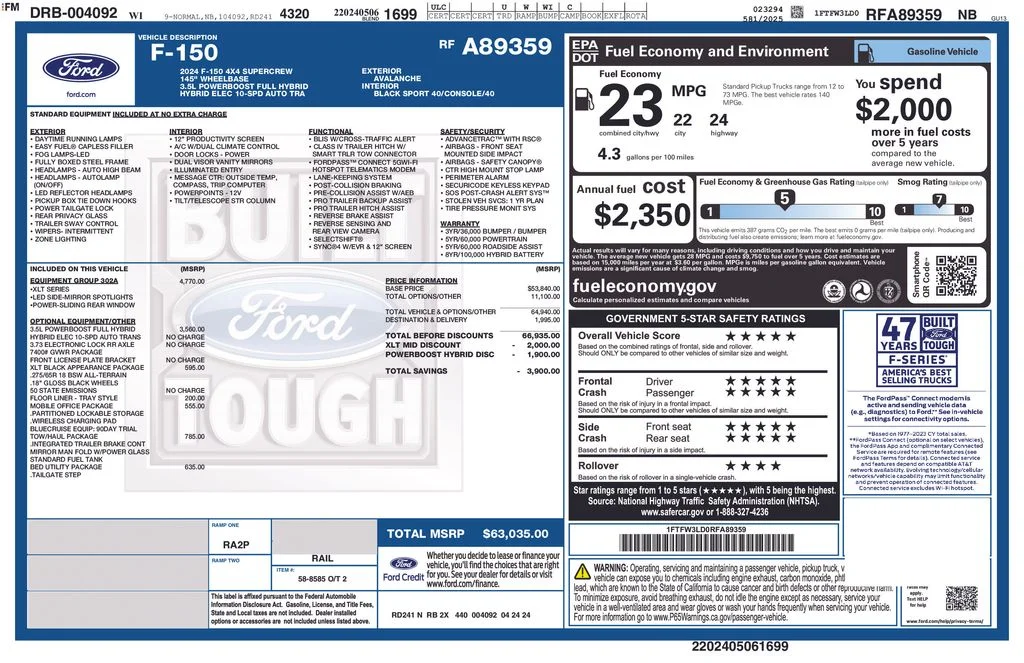 Used 2024 Avalanche Ford XLT image 19