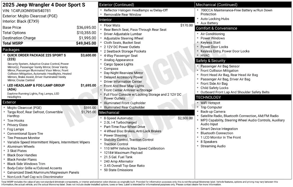 Certified Used 2025 Green Jeep Sport S image 9