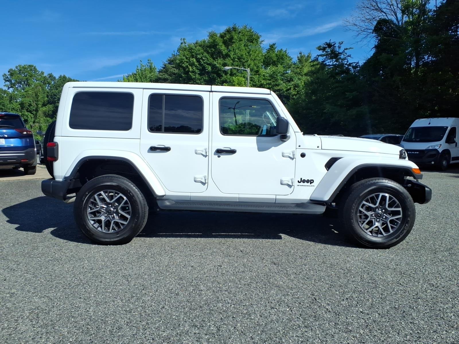 Certified Used 2025 Bright White Clearcoat Jeep 4-Door Sahara 4x4 image 25