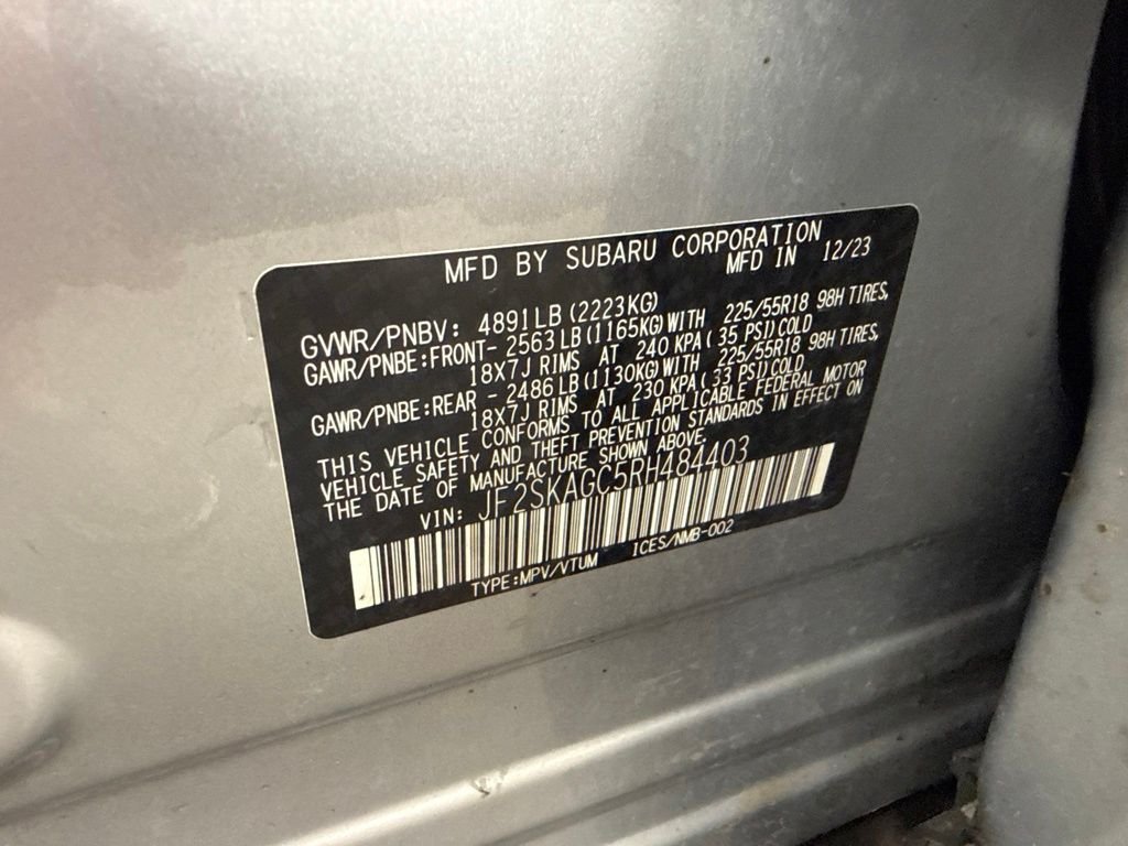 Used 2024 Silver Subaru Sport image 11