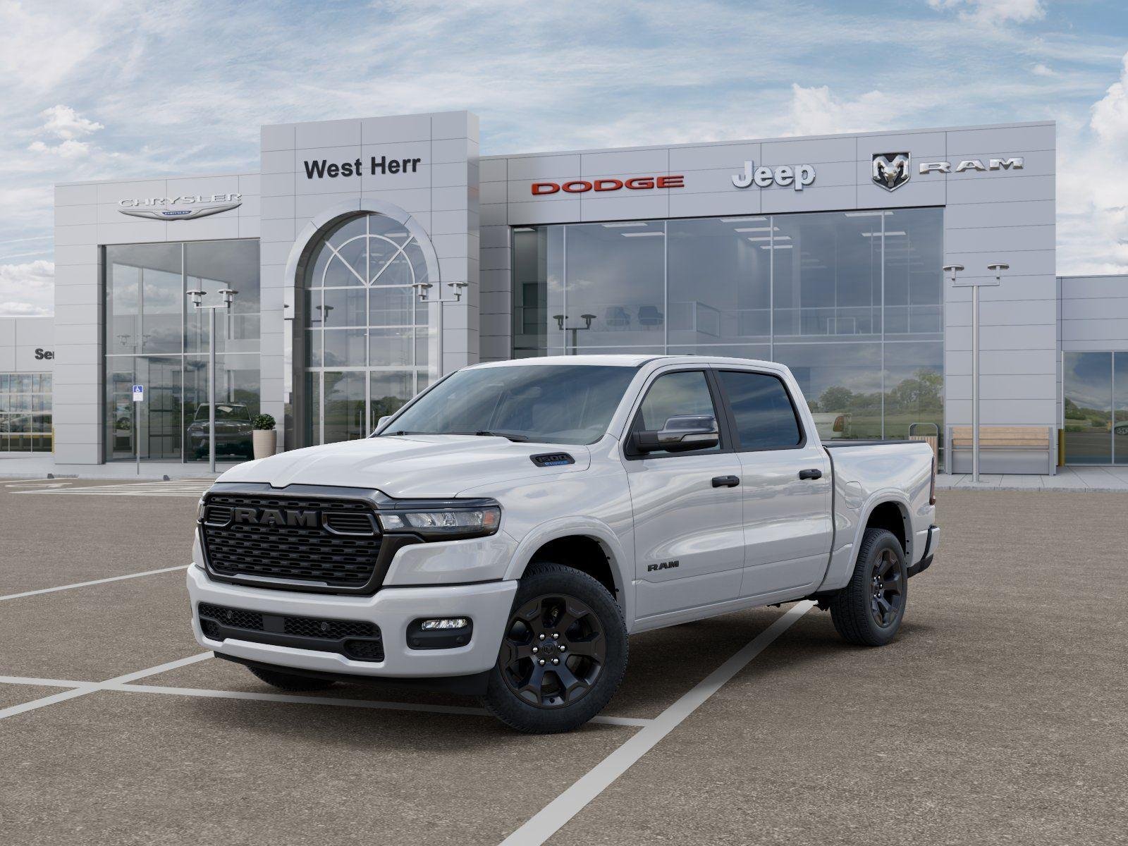 New 2026 Bright White Clear-Coat Exterior Paint RAM RAM 1500 BIG HORN CREW CAB 4X4 image 1