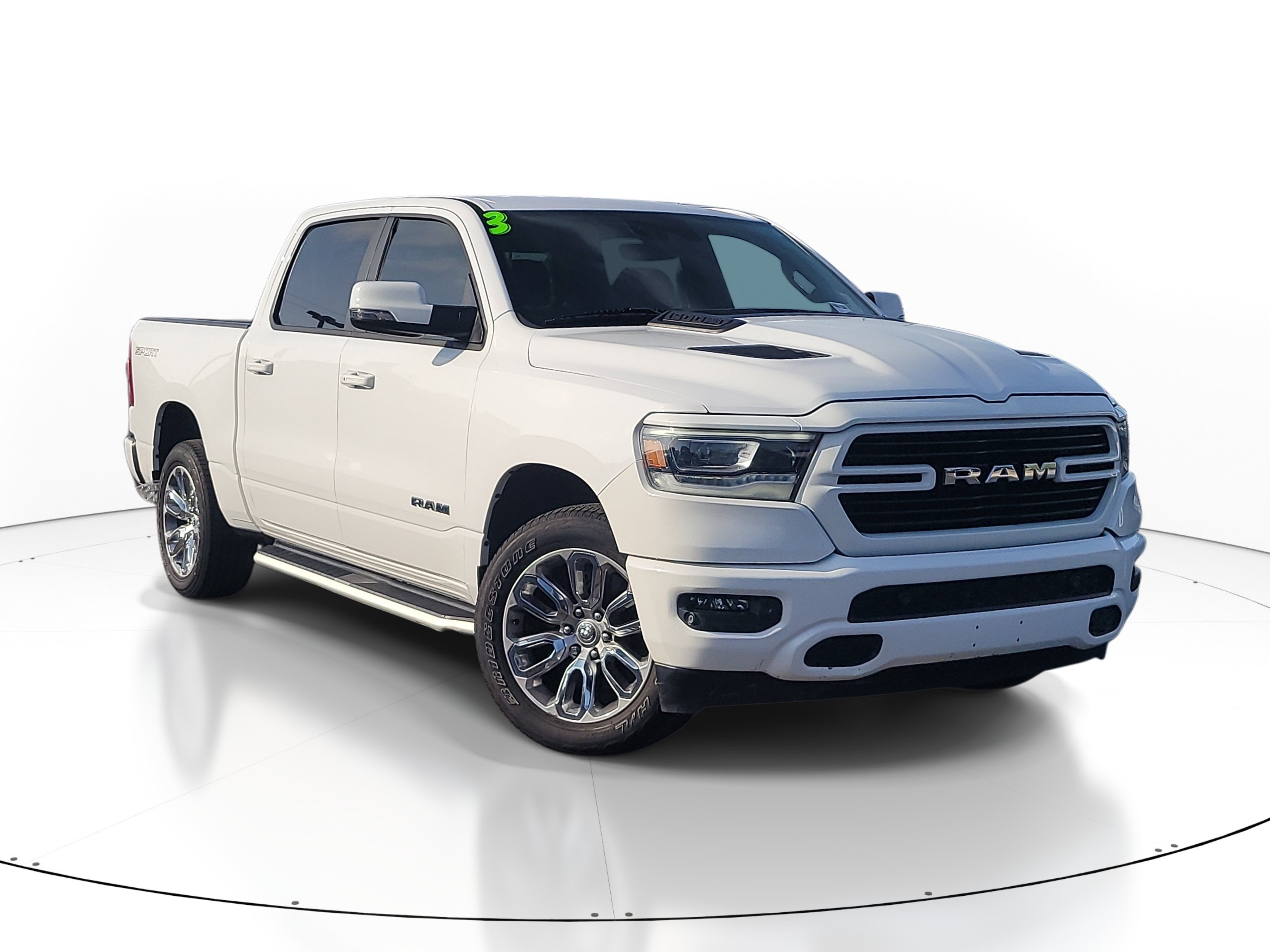 Used 2023 Bright White Clearcoat Ram Laramie image 1