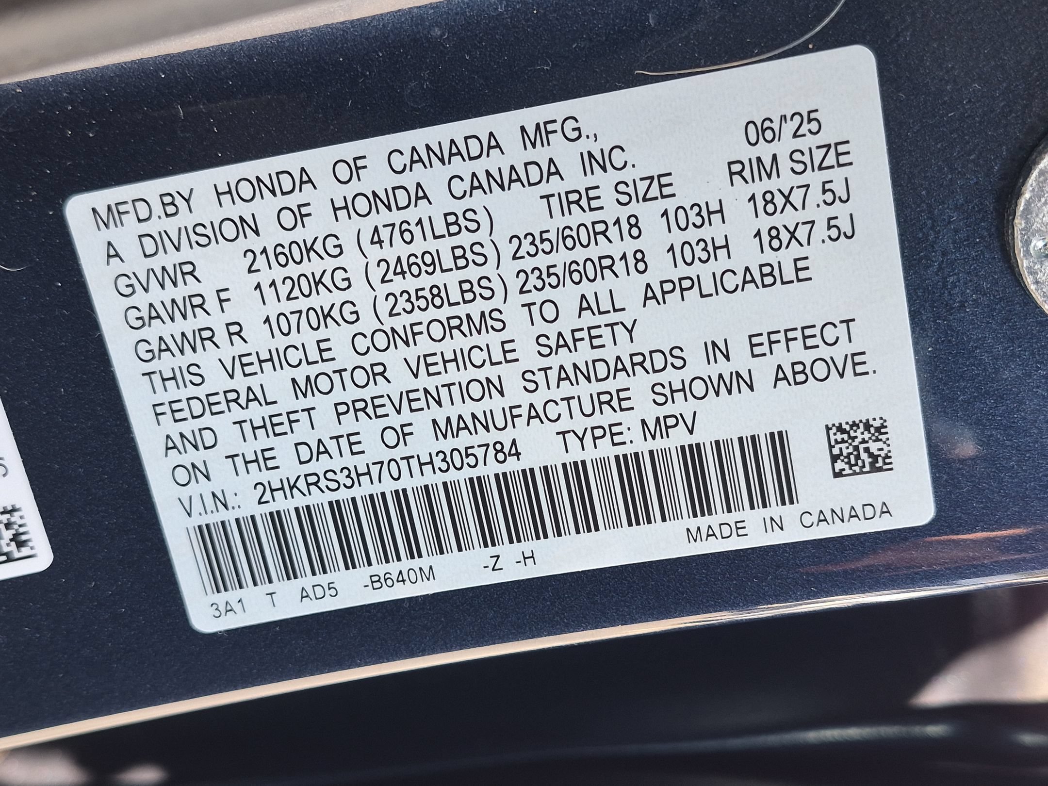 Used 2026 Canyon River Blue Metallic Honda EX-L image 37