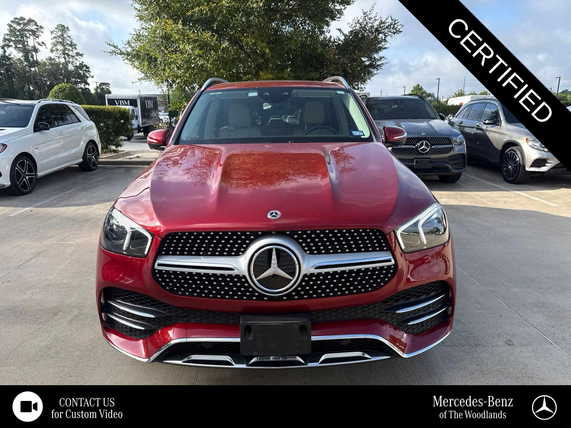 Certified Used 2023 MANUFAKTUR Cardinal Red Metallic Mercedes-Benz GLE 350 image 1