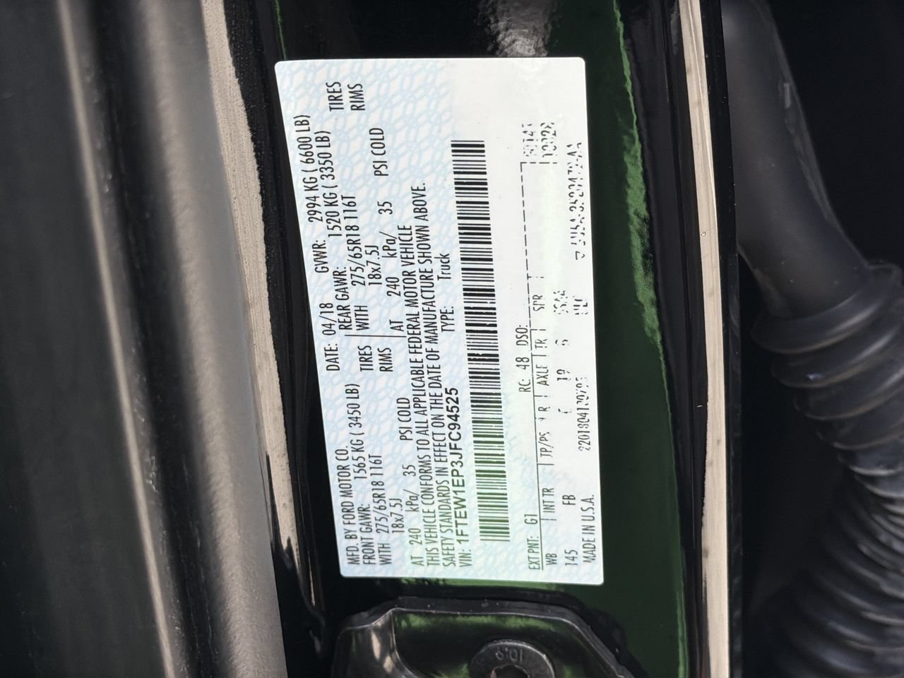 Used 2018 Shadow Black Ford XLT image 34