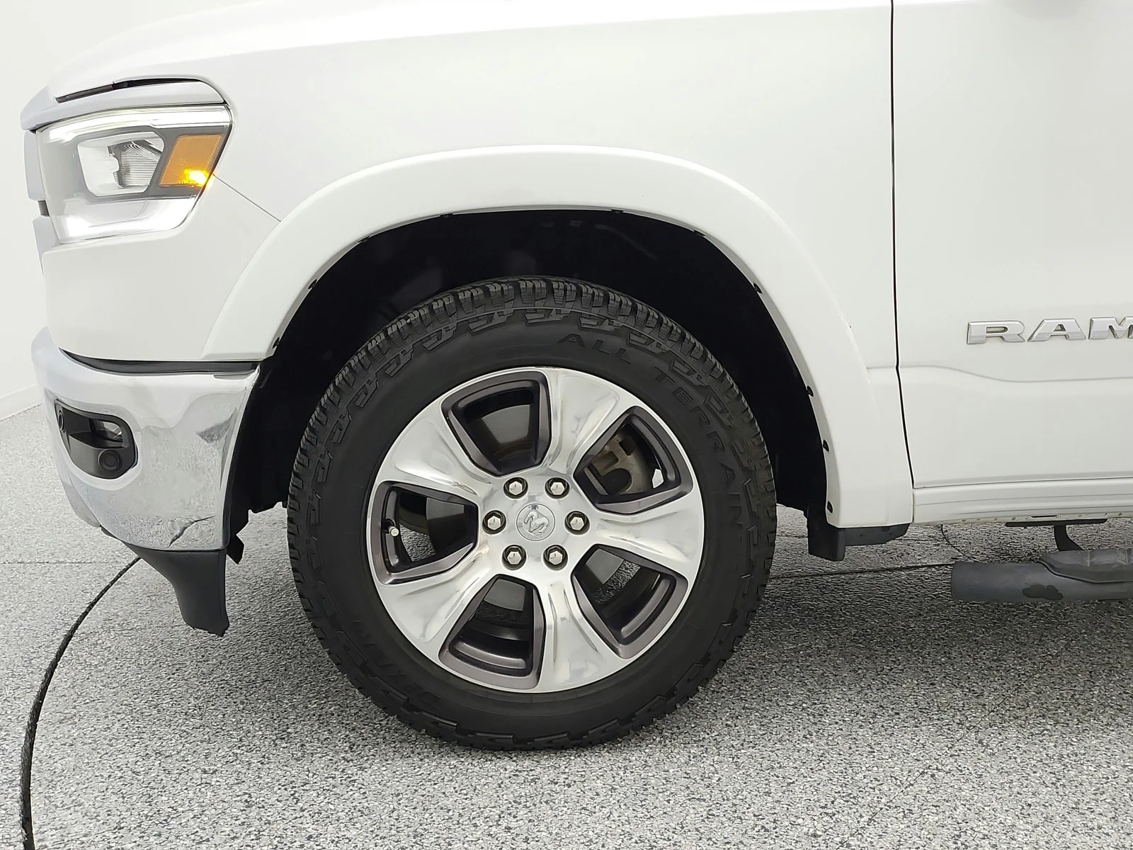 Used 2019 Ivory White Tri-Coat Pearlcoat Ram Laramie 4x2 Crew Cab 5