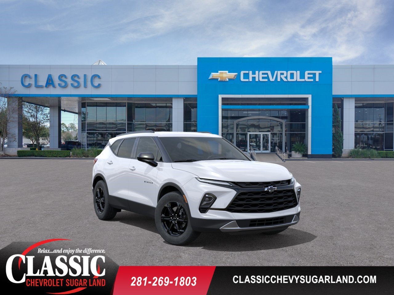 2026 Chevrolet Blazer 2LT White at Classic Elite Chevrolet Sugar Land