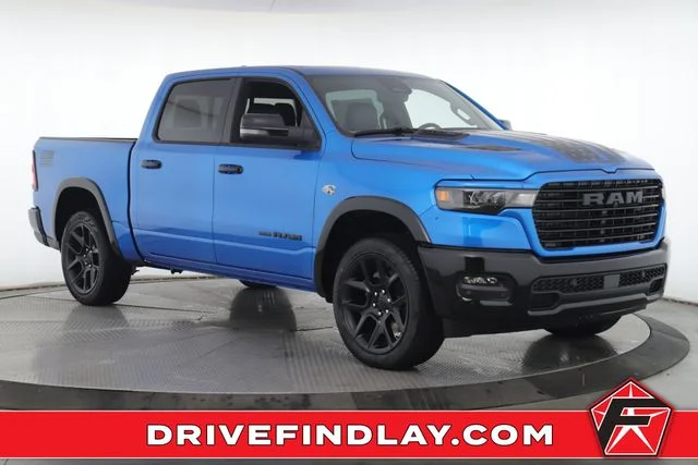 New 2026 Hydro Blue Pearl-Coat Exterior Paint RAM Laramie image 1