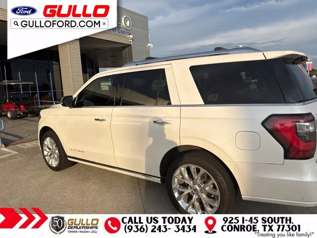 Used 2018 White Platinum Tri-Coat Metallic Ford Platinum image 4