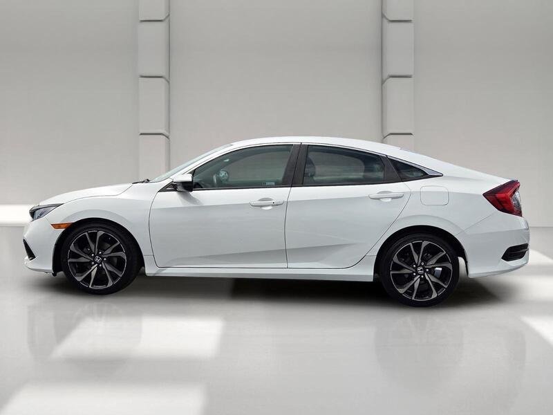 Used 2021 Platinum White Pearl Honda SPORT CVT image 2