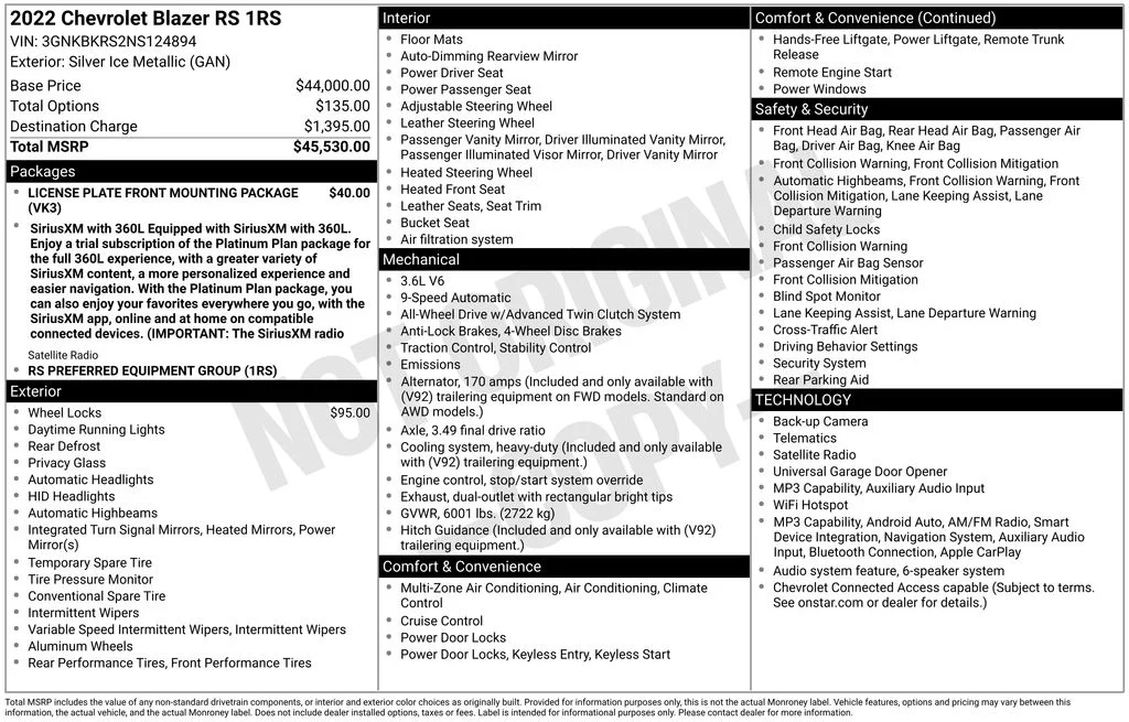 Used 2022 Silver Chevrolet RS image 18