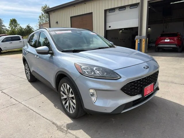 Used 2022 Blue Ford Titanium image 1