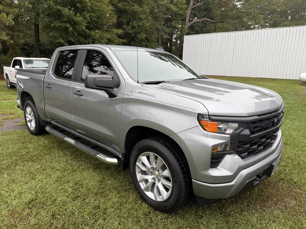 Used 2024 Gray Chevrolet Custom 4x2 4dr Crew Cab 5.8 ft. SB image 22