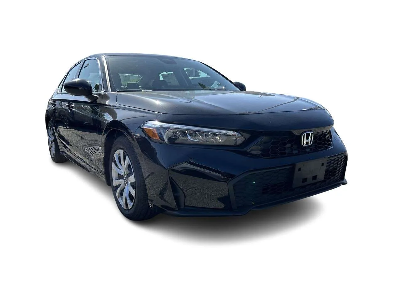 Used 2025 Crystal Black Pearl Honda LX CVT Sedan Certified Pre-Owned   No Accident   O image 2
