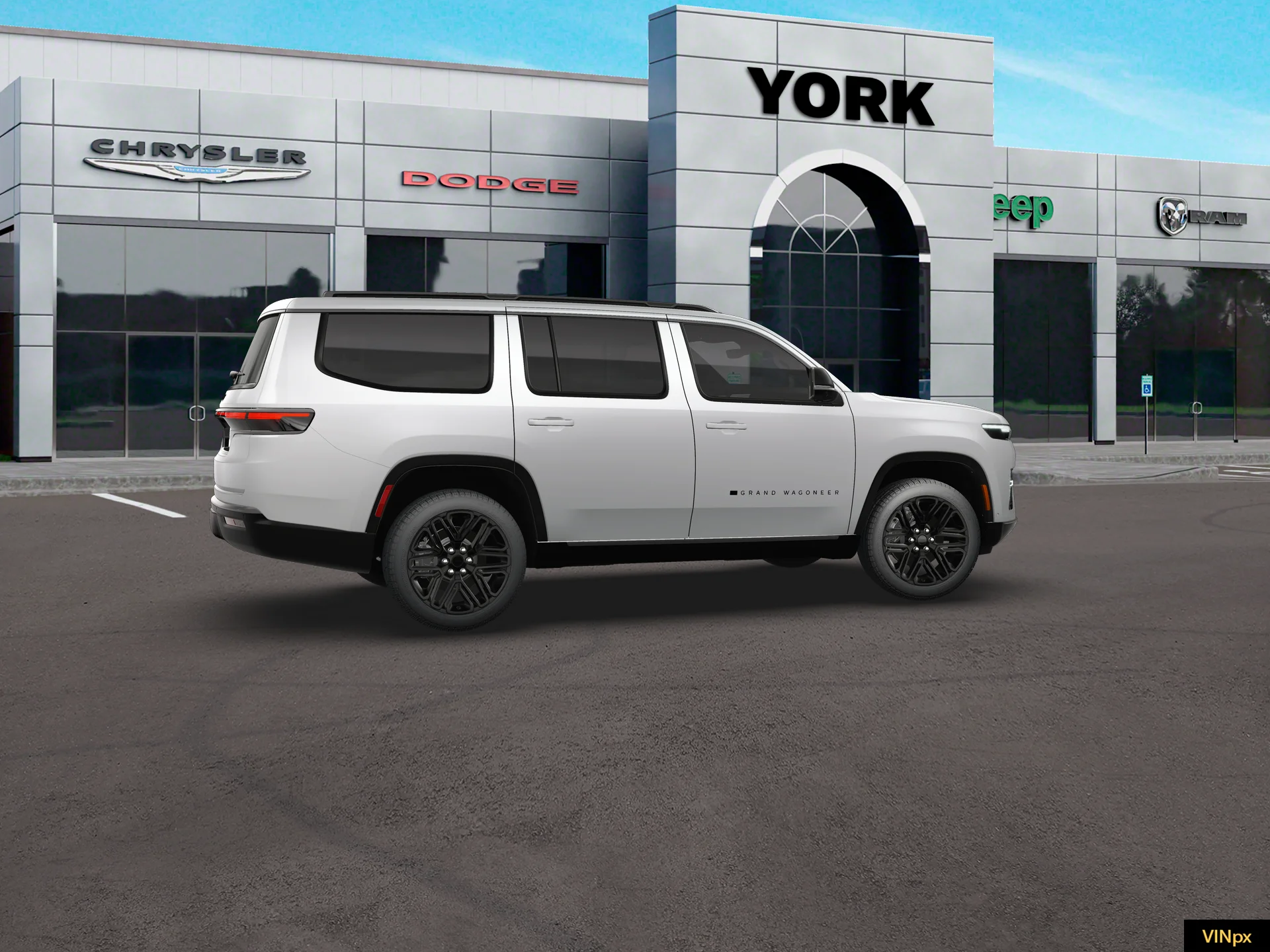 New 2026 Bright White Clear-Coat Exterior Paint Jeep Grand Wagoneer image 27