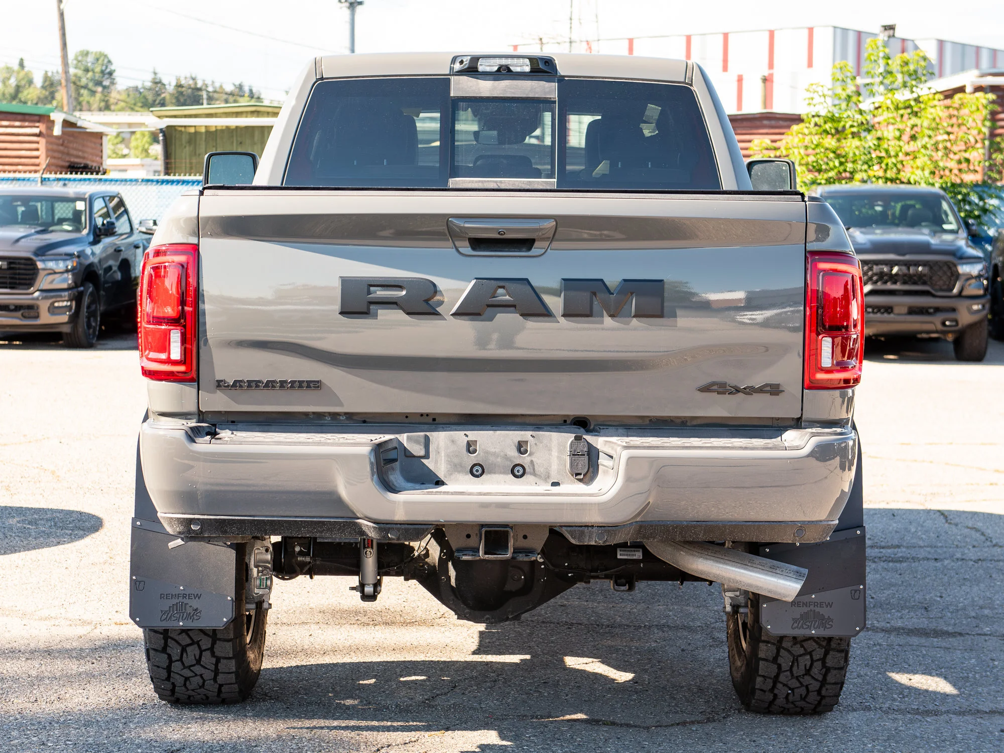 New 2026 Grey RAM Laramie Night* Crew Cab 4x4, 5 Inch Lift, 37 Inch Toyos, Rough Country Wheels, Pwr Running Boards image 9