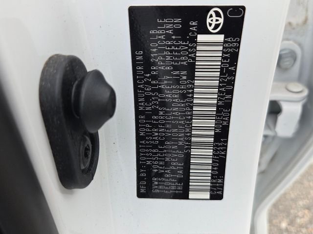 Used 2024 White Toyota SE image 6