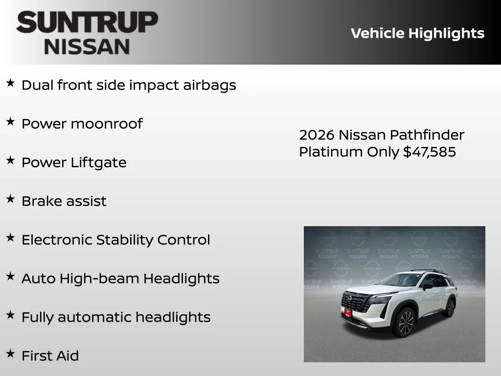 New 2026 White Nissan Platinum image 30